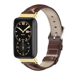 Cinturino per orologio in pelle bovina con strato superiore in vera pelle Mijobs, For Xiaomi Mi Band 7 Pro