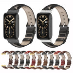 Cinturino per orologio in pelle bovina con strato superiore in vera pelle Mijobs, For Xiaomi Mi Band 7 Pro
