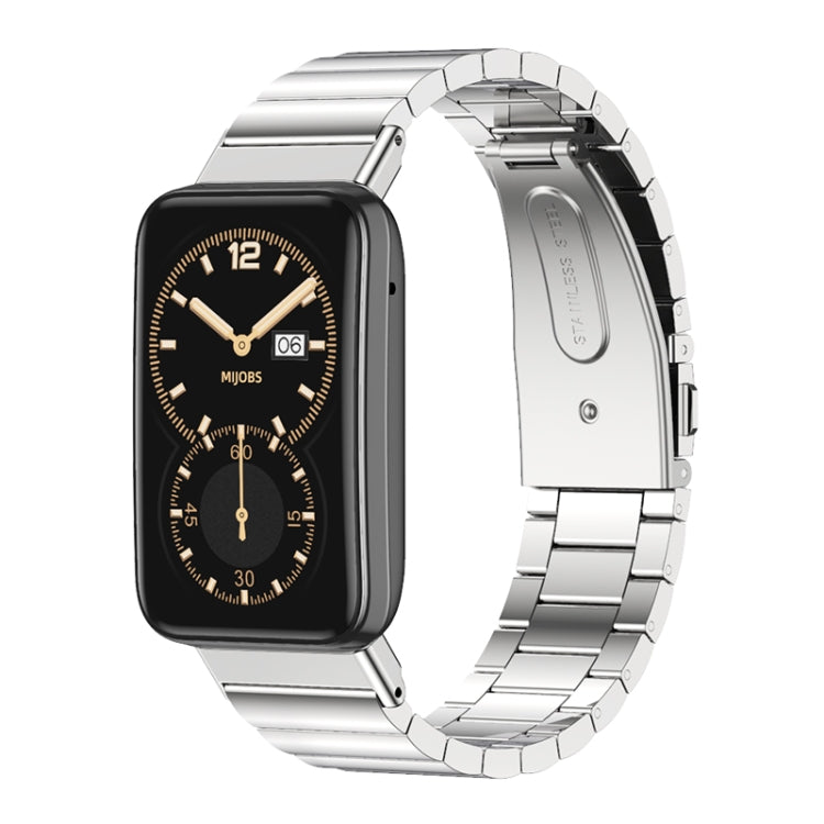 Cinturino per orologio in metallo in acciaio inossidabile bambù Mijobs, For Xiaomi Mi Band 7 Pro