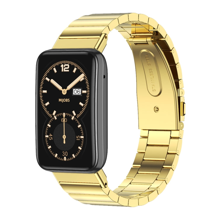 Cinturino per orologio in metallo in acciaio inossidabile bambù Mijobs, For Xiaomi Mi Band 7 Pro