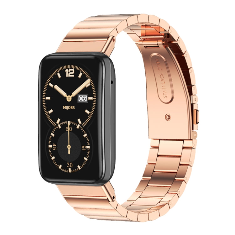 Cinturino per orologio in metallo in acciaio inossidabile bambù Mijobs, For Xiaomi Mi Band 7 Pro