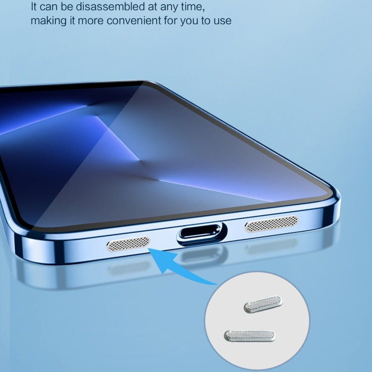 Custodia per telefono trasparente con pellicola placcata 9D, For iPhone 14 Pro Max