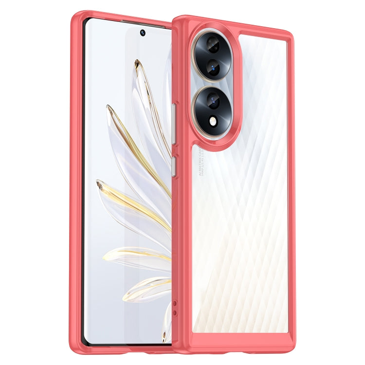 Custodia per telefono in acrilico + TPU serie colorata, For Honor 70 5G, For OPPO A97 5G