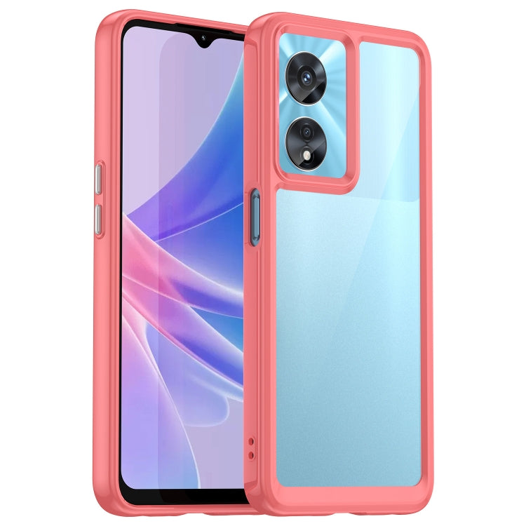 Custodia per telefono in acrilico + TPU serie colorata, For Honor 70 5G, For OPPO A97 5G