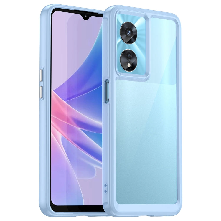 Custodia per telefono in acrilico + TPU serie colorata, For Honor 70 5G, For OPPO A97 5G