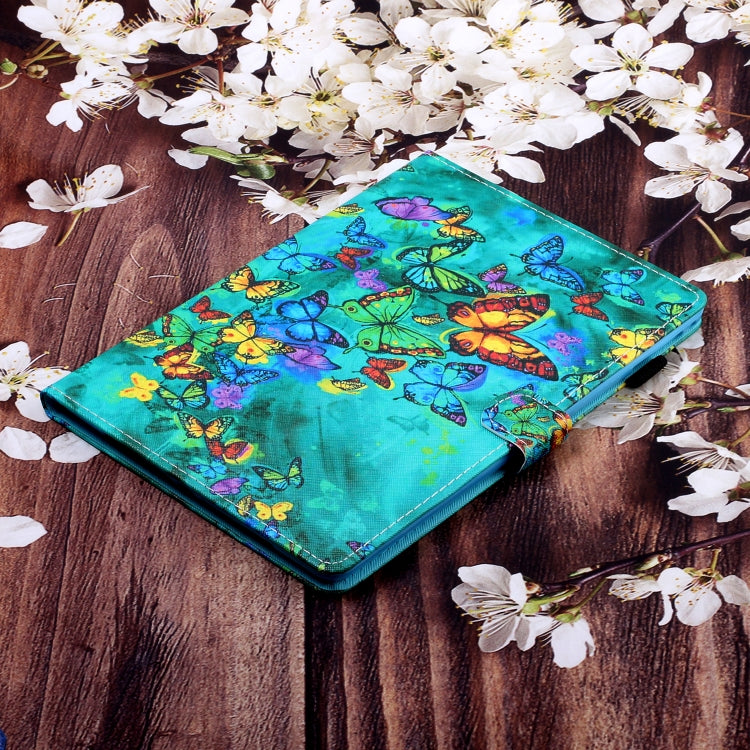Custodia in pelle piatta sinistra e destra verniciata con funzione sleep, slot per schede e fibbia, striscia antiscivolo e staffa, For iPad Pro 11 inch 2020