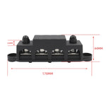 Morsettiera di distribuzione dell'alimentazione ad alta corrente per navi camper con coperchio, Black M8 Stud, Red M8 Stud, Black M10 Stud, Red M10 Stud, 1 Pair Black & Red M8 Stud, 1 Pair Black & Red M10 Stud