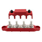 Morsettiera di distribuzione dell'alimentazione ad alta corrente per navi camper con coperchio, Black M8 Stud, Red M8 Stud, Black M10 Stud, Red M10 Stud, 1 Pair Black & Red M8 Stud, 1 Pair Black & Red M10 Stud
