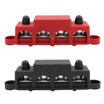 Morsettiera di distribuzione dell'alimentazione ad alta corrente per navi camper con coperchio, Black M8 Stud, Red M8 Stud, Black M10 Stud, Red M10 Stud, 1 Pair Black & Red M8 Stud, 1 Pair Black & Red M10 Stud
