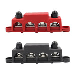 Morsettiera di distribuzione dell'alimentazione ad alta corrente per navi camper con coperchio, Black M8 Stud, Red M8 Stud, Black M10 Stud, Red M10 Stud, 1 Pair Black & Red M8 Stud, 1 Pair Black & Red M10 Stud