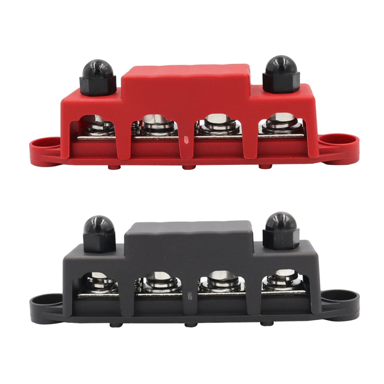 Morsettiera di distribuzione dell'alimentazione ad alta corrente per navi camper con coperchio, Black M8 Stud, Red M8 Stud, Black M10 Stud, Red M10 Stud, 1 Pair Black & Red M8 Stud, 1 Pair Black & Red M10 Stud