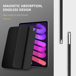 Custodia per Smart Tablet magnetica a doppia faccia con clip a 3 pieghe, For iPad mini 6 / mini 2024, For iPad 10th Gen 10.9 2022