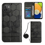 Custodia per telefono in PU magnetica con struttura a tracolla, For Samsung Galaxy A03 164mm, For Samsung Galaxy A03 166mm, For Samsung Galaxy A03S 164mm India, For Samsung Galaxy A03S 165.8mm US
