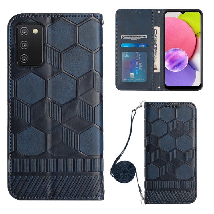 Custodia per telefono in PU magnetica con struttura a tracolla, For Samsung Galaxy A03 164mm, For Samsung Galaxy A03 166mm, For Samsung Galaxy A03S 164mm India, For Samsung Galaxy A03S 165.8mm US