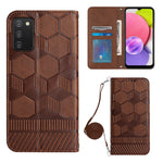 Custodia per telefono in PU magnetica con struttura a tracolla, For Samsung Galaxy A03 164mm, For Samsung Galaxy A03 166mm, For Samsung Galaxy A03S 164mm India, For Samsung Galaxy A03S 165.8mm US