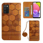 Custodia per telefono in PU magnetica con struttura a tracolla, For Samsung Galaxy A03 164mm, For Samsung Galaxy A03 166mm, For Samsung Galaxy A03S 164mm India, For Samsung Galaxy A03S 165.8mm US