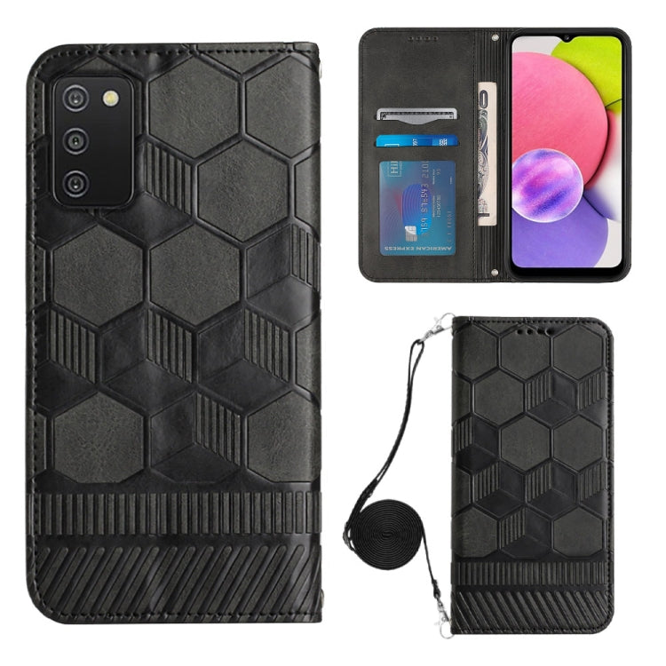 Custodia per telefono in PU magnetica con struttura a tracolla, For Samsung Galaxy A03S 166.5mm EU, For Samsung Galaxy A12 5G/M12/F12, For Samsung Galaxy A13 4G, For Samsung Galaxy A13 5G