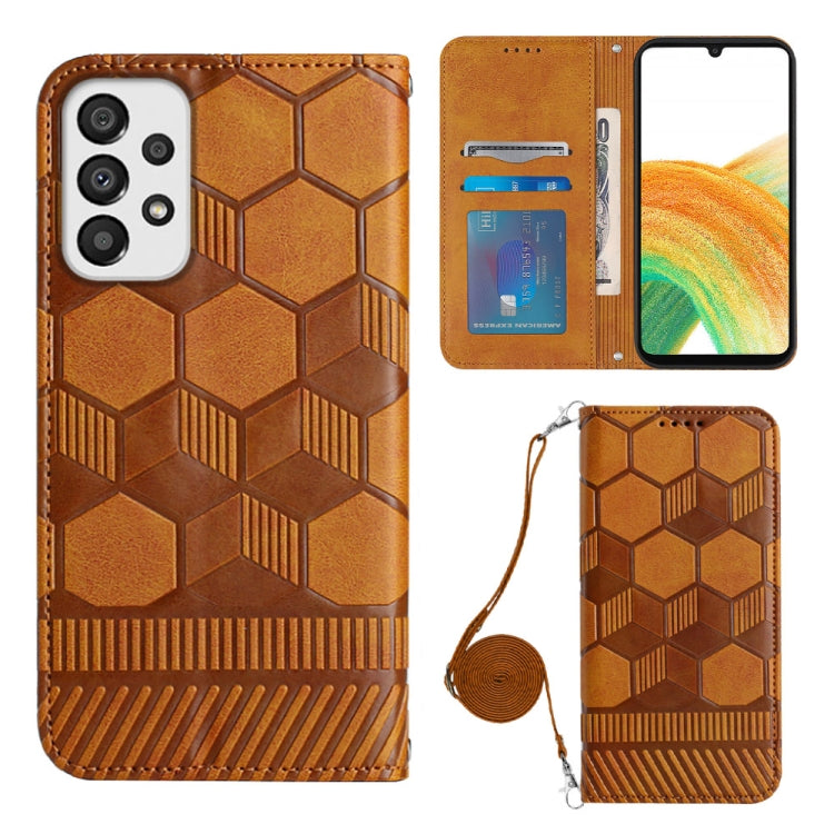 Custodia per telefono in PU magnetica con struttura a tracolla, For Samsung Galaxy A23 5G, For Samsung Galaxy A33 5G, For Samsung Galaxy A53 5G, For Samsung Galaxy A73 5G