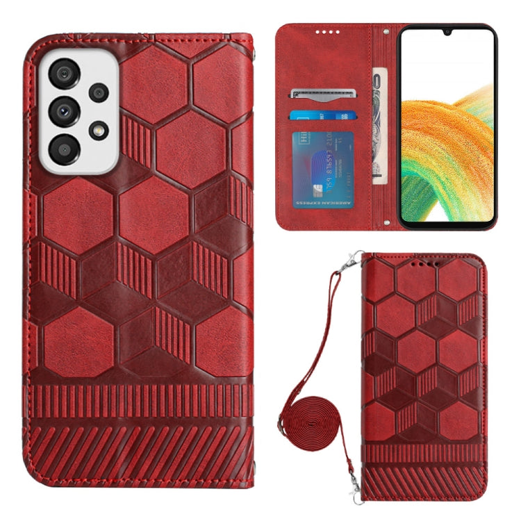Custodia per telefono in PU magnetica con struttura a tracolla, For Samsung Galaxy A23 5G, For Samsung Galaxy A33 5G, For Samsung Galaxy A53 5G, For Samsung Galaxy A73 5G