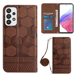Custodia per telefono in PU magnetica con struttura a tracolla, For Samsung Galaxy A23 5G, For Samsung Galaxy A33 5G, For Samsung Galaxy A53 5G, For Samsung Galaxy A73 5G