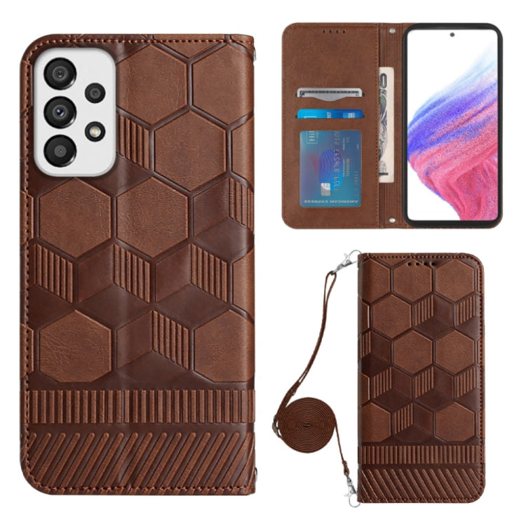 Custodia per telefono in PU magnetica con struttura a tracolla, For Samsung Galaxy A23 5G, For Samsung Galaxy A33 5G, For Samsung Galaxy A53 5G, For Samsung Galaxy A73 5G