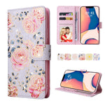 Custodia in pelle RFID con pittura abbronzante, For iPhone 14, For iPhone 14 Plus, For iPhone 14 Pro, For iPhone 14 Pro Max
