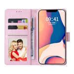 Custodia in pelle RFID con pittura abbronzante, For iPhone 14, For iPhone 14 Plus, For iPhone 14 Pro, For iPhone 14 Pro Max