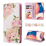 Custodia in pelle RFID con pittura abbronzante, For iPhone 14, For iPhone 14 Plus, For iPhone 14 Pro, For iPhone 14 Pro Max