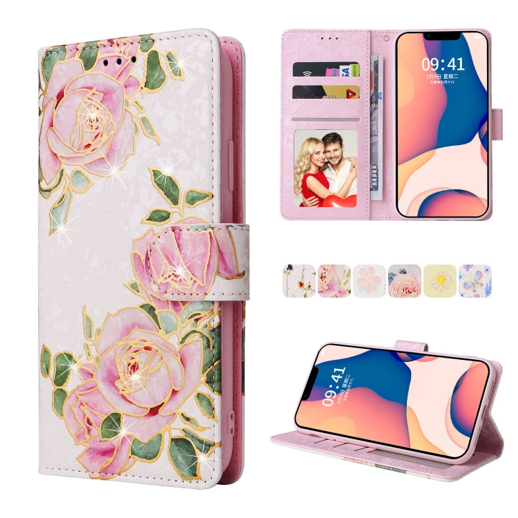 Custodia in pelle RFID con pittura abbronzante, For iPhone 14, For iPhone 14 Plus, For iPhone 14 Pro, For iPhone 14 Pro Max