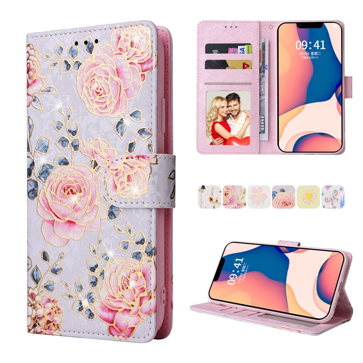 Custodia in pelle RFID con pittura abbronzante, For iPhone 14, For iPhone 14 Plus, For iPhone 14 Pro, For iPhone 14 Pro Max