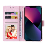 Custodia in pelle RFID con pittura abbronzante, For iPhone 13 mini, For iPhone 13, For iPhone 13 Pro, For iPhone 13 Pro Max