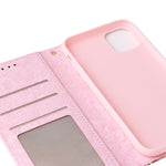 Custodia in pelle RFID con pittura abbronzante, For iPhone 13 mini, For iPhone 13, For iPhone 13 Pro, For iPhone 13 Pro Max