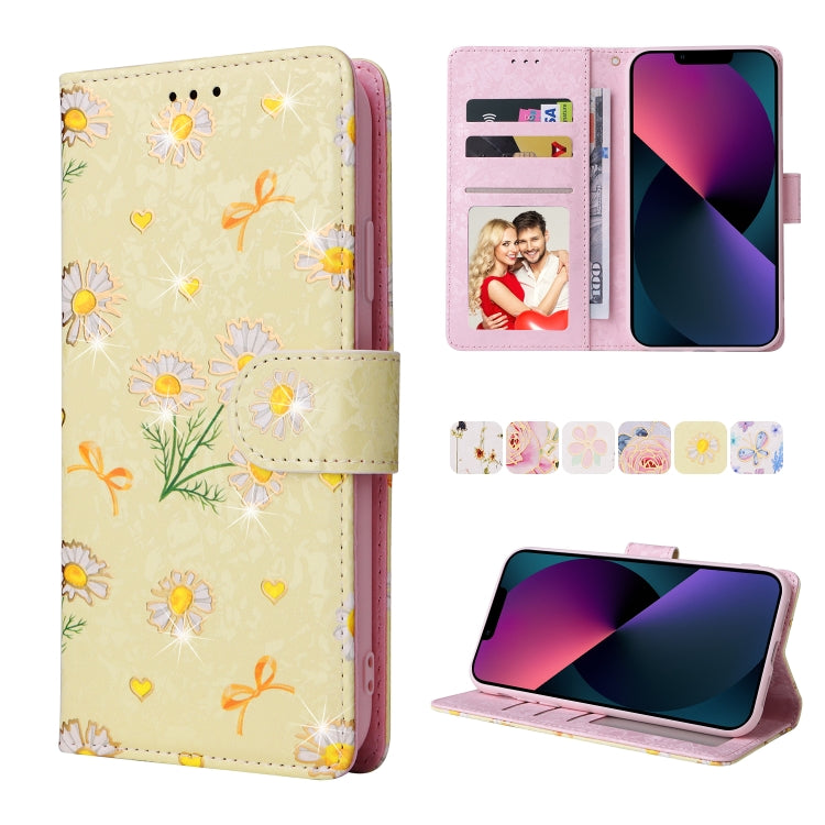 Custodia in pelle RFID con pittura abbronzante, For iPhone 13 mini, For iPhone 13, For iPhone 13 Pro, For iPhone 13 Pro Max