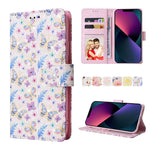 Custodia in pelle RFID con pittura abbronzante, For iPhone 13 mini, For iPhone 13, For iPhone 13 Pro, For iPhone 13 Pro Max