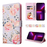 Custodia in pelle RFID con pittura abbronzante, For iPhone 13 mini, For iPhone 13, For iPhone 13 Pro, For iPhone 13 Pro Max