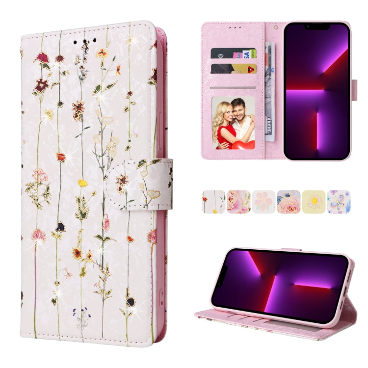Custodia in pelle RFID con pittura abbronzante, For iPhone 13 mini, For iPhone 13, For iPhone 13 Pro, For iPhone 13 Pro Max