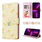 Custodia in pelle RFID con pittura abbronzante, For iPhone 13 mini, For iPhone 13, For iPhone 13 Pro, For iPhone 13 Pro Max