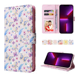 Custodia in pelle RFID con pittura abbronzante, For iPhone 13 mini, For iPhone 13, For iPhone 13 Pro, For iPhone 13 Pro Max
