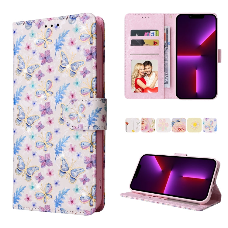 Custodia in pelle RFID con pittura abbronzante, For iPhone 13 mini, For iPhone 13, For iPhone 13 Pro, For iPhone 13 Pro Max