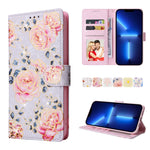 Custodia in pelle RFID con pittura abbronzante, For iPhone 13 mini, For iPhone 13, For iPhone 13 Pro, For iPhone 13 Pro Max