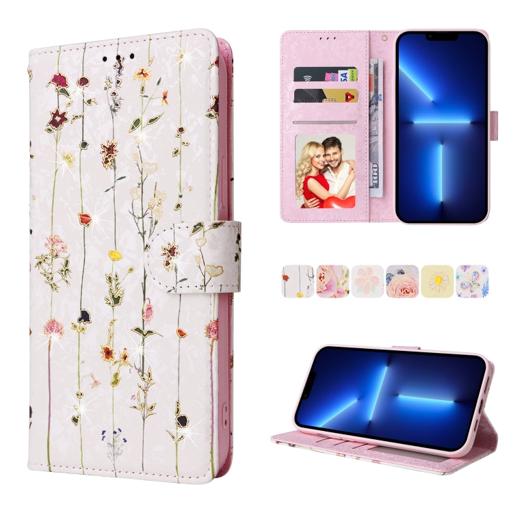 Custodia in pelle RFID con pittura abbronzante, For iPhone 13 mini, For iPhone 13, For iPhone 13 Pro, For iPhone 13 Pro Max