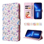 Custodia in pelle RFID con pittura abbronzante, For iPhone 13 mini, For iPhone 13, For iPhone 13 Pro, For iPhone 13 Pro Max