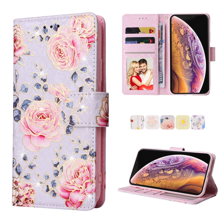 Custodia in pelle RFID con pittura abbronzante, For iPhone X / XS, For iPhone 7 Plus / 8 Plus, For iPhone SE 2022 / SE 2020 / 7 / 8