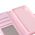 Custodia in pelle RFID con pittura abbronzante, For iPhone X / XS, For iPhone 7 Plus / 8 Plus, For iPhone SE 2022 / SE 2020 / 7 / 8