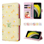 Custodia in pelle RFID con pittura abbronzante, For iPhone X / XS, For iPhone 7 Plus / 8 Plus, For iPhone SE 2022 / SE 2020 / 7 / 8