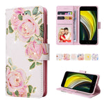 Custodia in pelle RFID con pittura abbronzante, For iPhone X / XS, For iPhone 7 Plus / 8 Plus, For iPhone SE 2022 / SE 2020 / 7 / 8