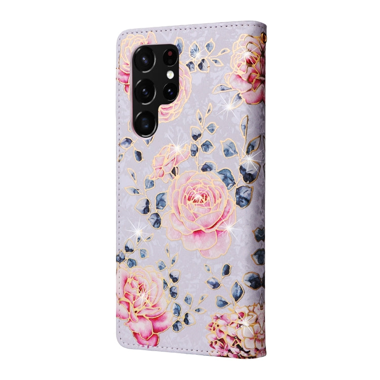 Custodia in pelle RFID con pittura abbronzante, For Samsung Galaxy S22 Ultra, For Samsung Galaxy S22 Plus, For Samsung Galaxy S22, For Samsung Galaxy S21 Ultra