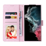 Custodia in pelle RFID con pittura abbronzante, For Samsung Galaxy S22 Ultra, For Samsung Galaxy S22 Plus, For Samsung Galaxy S22, For Samsung Galaxy S21 Ultra