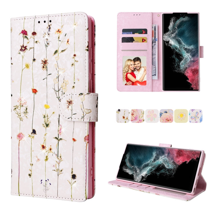 Custodia in pelle RFID con pittura abbronzante, For Samsung Galaxy S22 Ultra, For Samsung Galaxy S22 Plus, For Samsung Galaxy S22, For Samsung Galaxy S21 Ultra