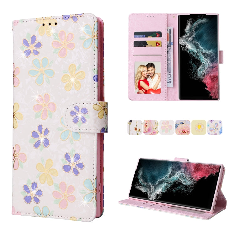 Custodia in pelle RFID con pittura abbronzante, For Samsung Galaxy S22 Ultra, For Samsung Galaxy S22 Plus, For Samsung Galaxy S22, For Samsung Galaxy S21 Ultra